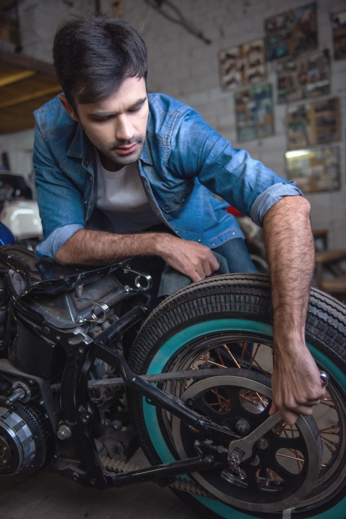 Motorbike repair shop