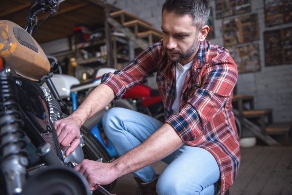 Motorbike repair shop